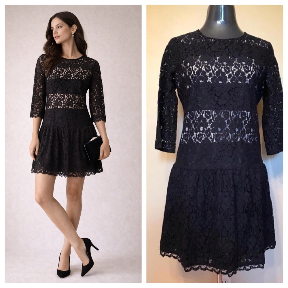 Jacob Lace Mini Dress Black S